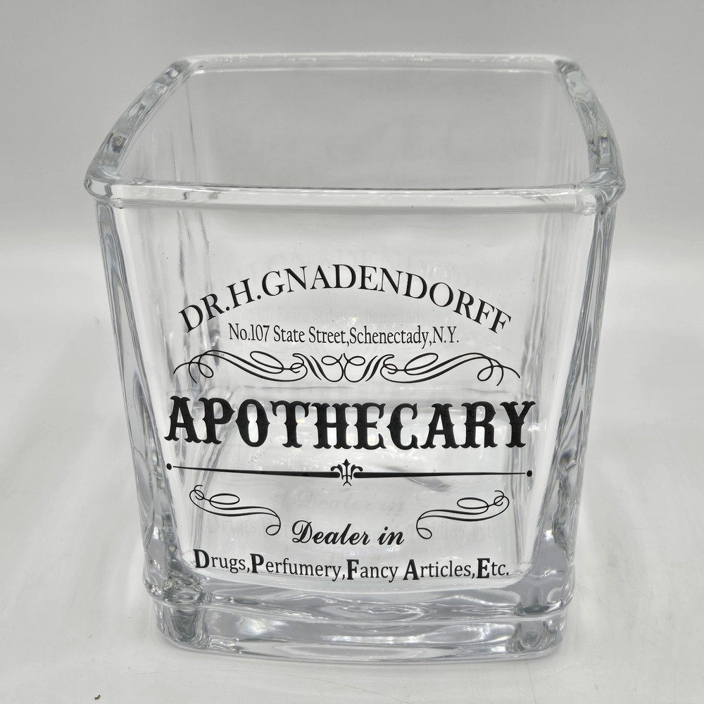 Bella Lux Apothecary Glass Jar Dr H Gnadendorff Schenectady NY